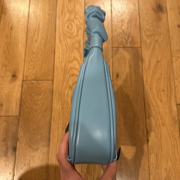 JW PEI Powder Blue Ruched Shoulder Bag - Picture 6 of 7